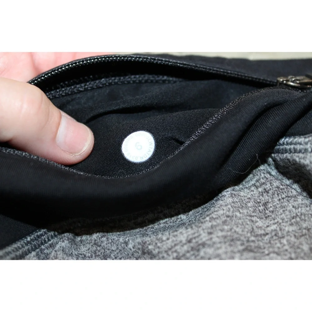 Lululemon Speed Up Running Shorts Women 6 Heathered Grey Black 2.5